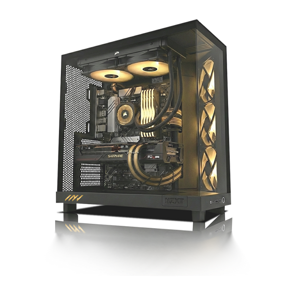 PC Gamer Radeon RX 9060 XT, AMD Ryzen™ 7 5700X, 32GB DDR4 RAM, 1TB M.2 Nvme Gen 4 SSD, Windows 11, PC Power-135,Color Negro