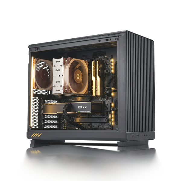 PC Profesional PNY RTX™  A400, Intel® Core™ Ultra 7 265KF, 32GB DDR5 RAM, 1TB M.2 Nvme Gen 4 SSD, Windows 11, PC Power-197,Color Negro