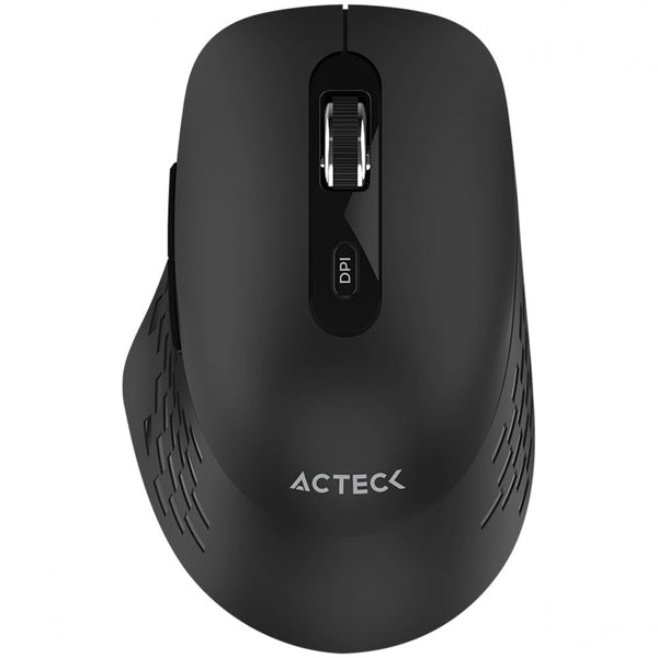 Mouse Acteck Optimize Flow MI480, Inalámbrico, Óptico, 1.600DPI, RF Inalámbrico, Negro