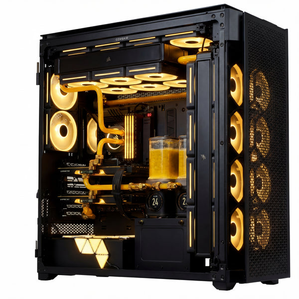 Computadora de trabajo con Procesador AMD Ryzen Threadripper 9970X / GeForce RTX™ 5090 Doble / 32GB DDR5 RAM, 1TB SSD / Ubuntu O